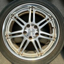 タイヤ付き社外ホイール4本セット　WORK VARIANZA VAT(ワーク ヴァリアンツァ)　18×7.5JJ　+45　114.3　5穴　225/45R18　2017年製　5ミリ_画像2