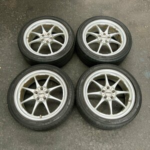 タイヤ付き純正オプションホイール4本セット　TOM'S EP-2(トムス)　シルバー　17×7J　+45　100　5穴　215/45R17