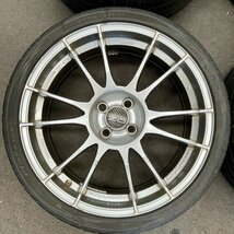 タイヤ付き社外ホイール4本　O・Z RACING ULTRALEGGERA(ウルトラレッジェーラ)　クリスタルチタン　18×7J　+42　100　4穴　215/35R18_画像4