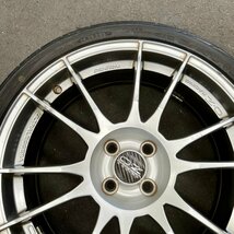 タイヤ付き社外ホイール4本　O・Z RACING ULTRALEGGERA(ウルトラレッジェーラ)　クリスタルチタン　18×7J　+42　100　4穴　215/35R18_画像8