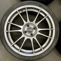 タイヤ付き社外ホイール4本　O・Z RACING ULTRALEGGERA(ウルトラレッジェーラ)　クリスタルチタン　18×7J　+42　100　4穴　215/35R18_画像2