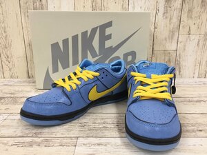 148BH The Powerpuff Girls × NIKE SB DUNK LOW PRO QS Bubbles FZ8320-400【中古・美品】