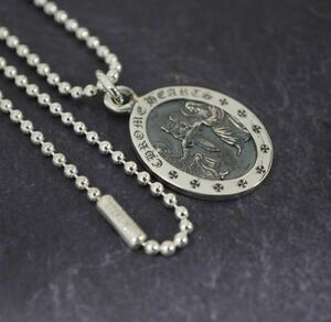 クロムハーツ★エンジェルメダル オーバルV2/新品加工/ボールチェーン/インボイス/1円から！CHROME HEARTS