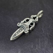 クロムハーツ/ダブルダガーペンダント/カスタムパヴェ/新品加工/インボイス/1円から！CHROME HEARTS_画像4