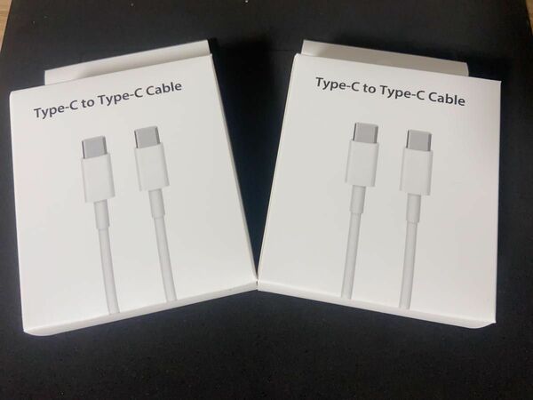 2本セット　タイプc ケーブル USB-C & USB-C ケーブル cタイプ ケーブル 100W 充電ケーブル　iPhone15