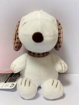 60★200)SNOOPYスヌーピー　マスコットチェックスタイル〈アミューズメント専用景品〉_画像1