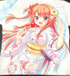 フローラル・フローラブ 美鳩夏乃 フルカラーTシャツ 浴衣 和服 美少女 衣類 SAGA PLANETS グッズ 