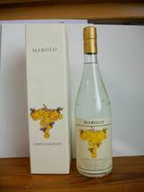 マローロ　グラッパ・ディ・モスカート　MAROLO GRAPPA DI MOSCATO 箱付　程度良_画像1