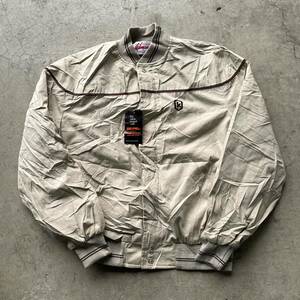 dead stock 80s Derby Jacket ダービージャケット Wiman ZE PEL vintage USA製 古着 卸 ブルゾン L ベージュ 送料無料