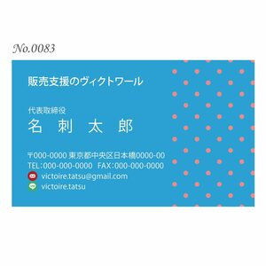 オリジナル名刺印刷 100枚 両面フルカラー 紙ケース付 No.0083