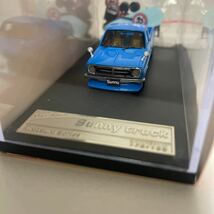 ☆ Stance Hunters 1/64 日産 サニー トラック Sunny Truck ブルー ☆ 絶版 アクセサリー付き シリアルNo ☆_画像6