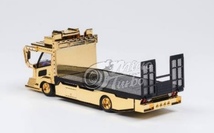 即決・送料無料！ Micro Turbo PEAKO ピーコ 1/64 デコトラ 積載車 Faltabed Tow Truck Ver.2 クロームゴールド 限定166台 新品・未使用品_画像3