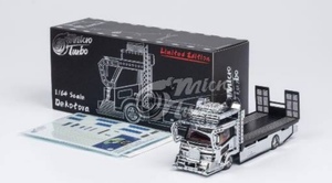 即決・送料無料！ Micro Turbo PEAKO ピーコ 1/64 デコトラ 積載車 Faltabed Tow Truck Ver.2 クロームシルバー 限定999台 新品・未使用品