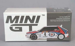 即決！ ミニGT MINI GT 1/64 ランチア デルタ HF インテグラーレ エボルツィオーネ 1992 モンテカルロラリー ウィナー #4 新品・未開封品