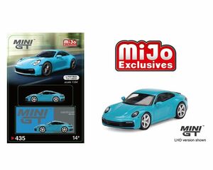 MINI GT 1/64 ポルシェ 911 (992) カレラ S マイアミブルー LHD PORSCHE Carrera MGT00435-MJ