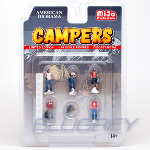 アメリカン ジオラマ 1/64 フィギア キャンパー セット American Diorama Figure Campers Mijo限定の画像1