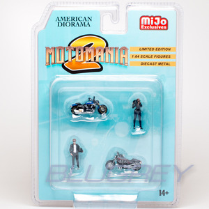 アメリカン ジオラマ 1/64 フィギア モトマニア 2 バイカー セット American Diorama Figure Moto Mania 2 Biker Set Mijo限定