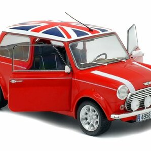 ソリド 1/18 ミニクーパー S 1.3L 1997 レッド / ユニオンジャックルーフ SOLIDO MINI COOPER ミニカーS1800604の画像6