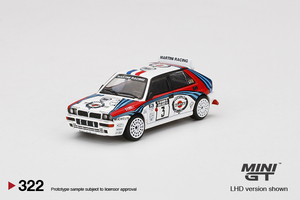 MINI GT 1/64 ランチア デルタ HF インテグラーレ エボルツィオーネ #3 1000湖ラリー 優勝 マルティニ Lancia Delta Martini