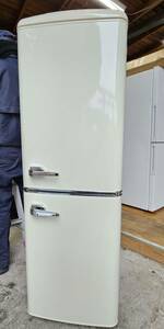 0119-N1-0017　2020年製 レトロ風 冷蔵庫 130L アイリスオーヤマ PRR-142D-W ★ホワイト