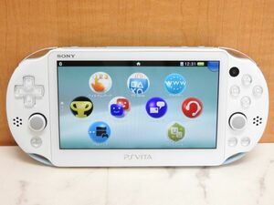 1円〜 中古 SONY PlayStation Vita PCH-2000 Wi-Fiモデル ライトブルー/ホワイト 本体のみ