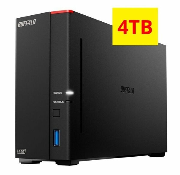  ★4TB★美品★ BUFFALO LS710D0401 [ネットワークハードディスク（NAS） 高速ヘキサコアCPU搭載 