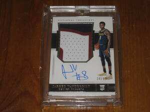 2018-19 National Treasures Jarred Vanderbilt Rookie Patch Auto RPA RC 34/99 ジャズ レイカーズ