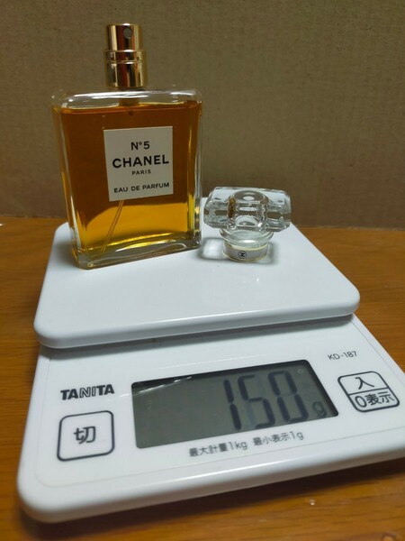 コンパクト♪ほぼ満タン 149g(^^ゞパルファム 50ml「CHANEL No.5：ナンバーファイブ」EDP-SP（スプレー）箱なし _/_/ 交渉OK、匿名OK！_/_/