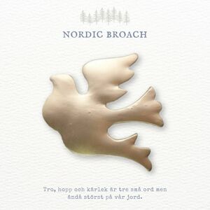 Nordic broach 北欧風 ブローチ フラッピングバード マットゴールド ミナペルホネンお好きな方に