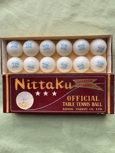 日本卓球協会使用指定球・硬球・箱入り・２ダース・未使用品