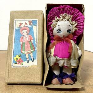  rare / rare! Showa Retro / at that time thing mama - doll cultured person shape .... doll box attaching 