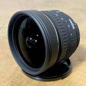 美品！カメラ/レンズ SIGMA/シグマ EX DG FISHEYE 8mm 1:4D 魚眼レンズ ケンコー製レンズフィルター付 状態良好