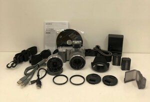 SONY ソニー NEX-5 α アルファ E2.8/16 E3.5-5.6/18-55 OSS ミラーレス一眼 デジタルカメラ 231226SK041031