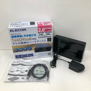 エレコム HDD 外付けハードディスク 2TB ブラック ELD-QEN020UBK 240111SK410662