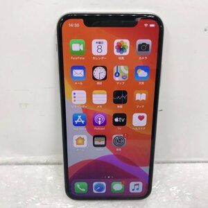 【ジャンク品】Apple iPhone X 256GB A1902 MQC22J/A シルバー au 利用制限〇 バッテリー最大容量79% 240119SK250400