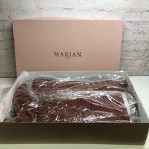 MARIAN マリアン 牛革 スクエアトゥロングブーツ キャメル 37（約23.5cm） 240202SK190021_画像1