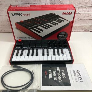 AKAI PROFESSIONAL 25鍵盤MIDIキーボード MPKmini 通電OK 240208SK110162