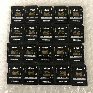 【ジャンク品】TOSHIBA 東芝 SDカード 4GB 20枚まとめ売り メモリーカード 初期化済 240215SK750134