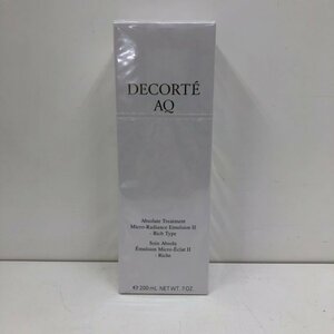 未開封　DECORTE　コスメデコルテ　AQ　アブソリュート　エマルジョン　マイクロラディアンス　　200ml　乳液　240122SK390199