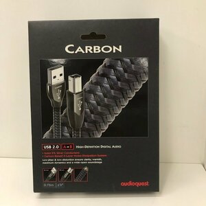 【動作未確認】audioquest オーディオクエスト USB 2.0ケーブル carbon カーボン USB A-B 0.75m 240219SK310119