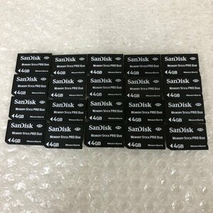 【ジャンク品】SanDisk　サンディスク memory stick pro duo 4GB 20枚 まとめ 初期化済 240226SK750144