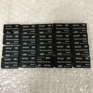 【ジャンク品】Lexar レキサー memory stick pro duo 8GB 20枚 初期化済 240226SK750143