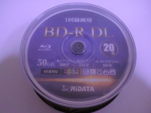 送料無料　新品　未開封 　RIDATA 　BD-R DL　20枚　 50GB 　4倍速 　インクジェットプリンター対応_画像1