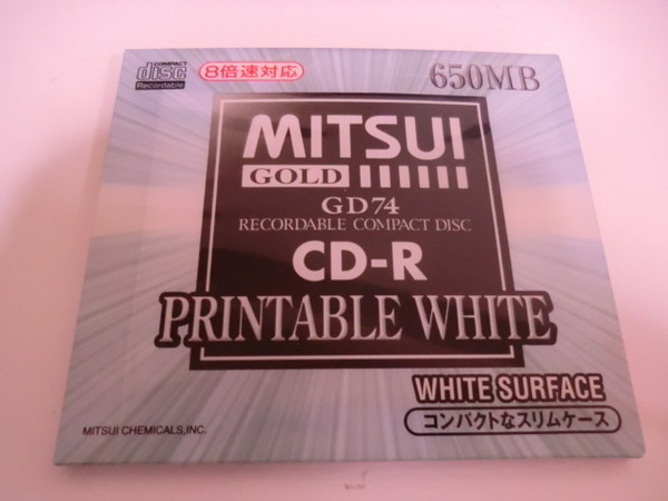 送料無料　保管品　日本製　MITSUI GOLD　CD-R７4　8倍速対応　1枚