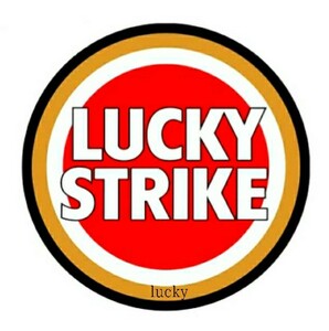 ヴィンテージ レトロ 転写 ステッカー 車 カッティングステッカー シール シート デカール LUCKY STRIKE 煙草 タバコ バイク ロゴ 装飾