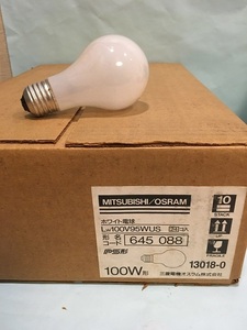 即決、三菱電機白熱電球100Ｖ-95Ｗ（100Ｗタイプ）２４個セット、未使用品