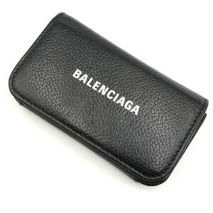 2/22NO-G1901★BALENCIAGA バレンシアガ/キーケース/キーリング/ブラック/ブランド/DF0 DG5