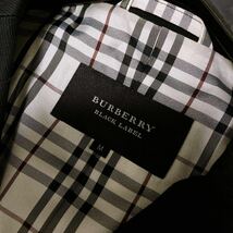 BURBERRY BLACK LABEL バーバリーブラックレーベル　テーラードジャケット　ノバチェック　三つボタン　濃紺　式　M メンズ　3つ釦_画像6