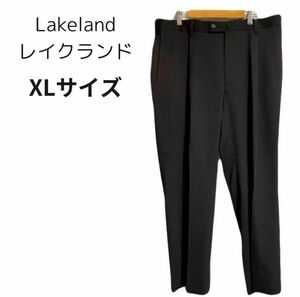 【新品タグ付】Lakeland レイクランド オンワード スラックス W92 ブラック パンツ