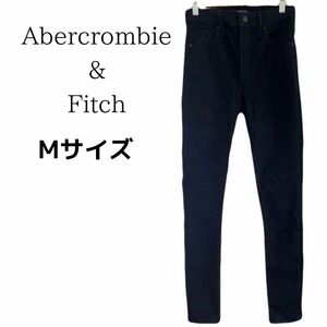 【美品】Abercrombie & Fitch アバクロンビー&フィッチ ジーンズ パンツ デニム ストレッチ ブラック 黒